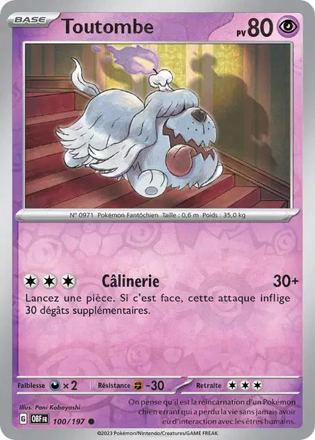 Toutombe - OBF - 100/197 - Reverse - Flammes Obsidiennes - NM - FR