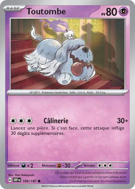 Toutombe - OBF - 100/197 - Non Reverse - Flammes Obsidiennes - NM - FR