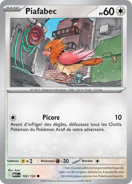 Piafabec - MEG - 102/132 - Non Reverse - Méga Évolution - NM - FR