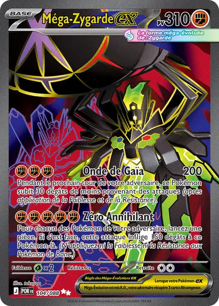Méga-Zygarde ex - POR - 104/088 - Équilibre Parfait - NM - FR
