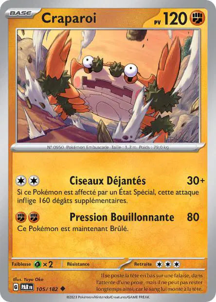 Craparoi - PAR - 105/182 - Non Reverse - Faille Paradoxe - NM - FR