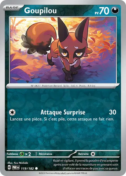 Goupilou - PAR - 119/182 - Reverse - Faille Paradoxe - NM - FR