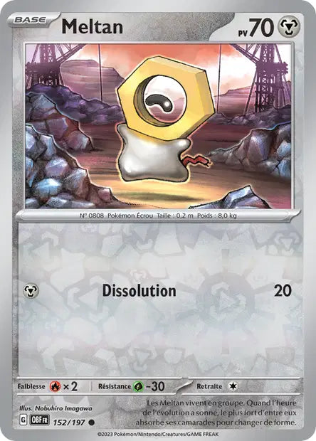 Meltan - OBF - 152/197 - Reverse - Flammes Obsidiennes - NM - FR