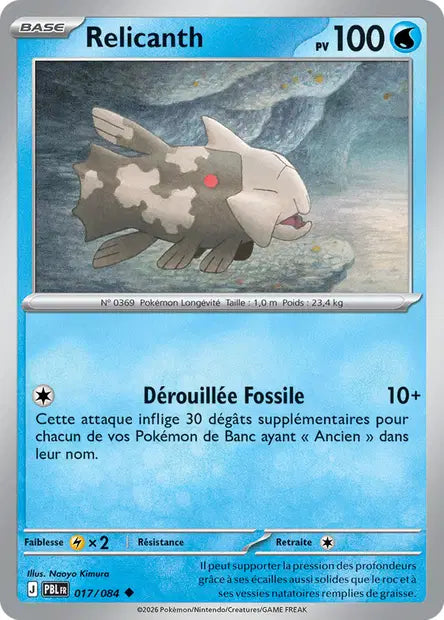 Relicanth - PBL - 017/084 - Non Reverse - Nuit Noire - NM - FR