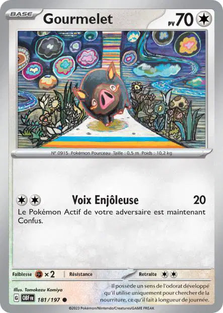 Gourmelet - OBF - 181/197 - Non Reverse - Flammes Obsidiennes - NM - FR