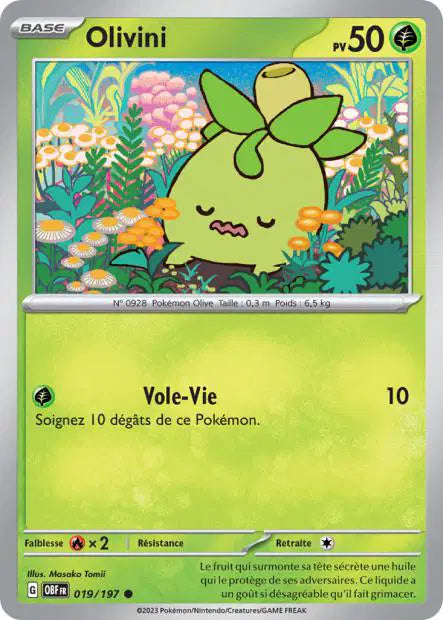 Olivini - OBF - 019/197 - Non Reverse - Flammes Obsidiennes - NM - FR