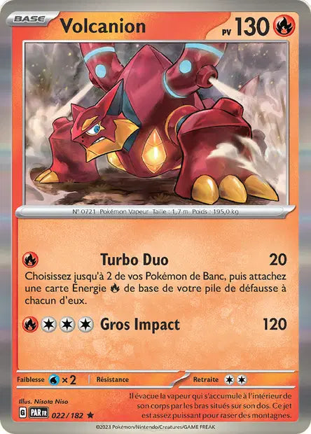 Volcanion - PAR - 022/182 - Holo - Faille Paradoxe - NM - FR