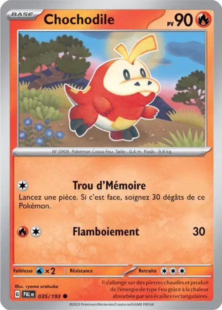 Chochodile - PAL - 035/193 - Non Reverse - Évolution à Paldea - NM - FR