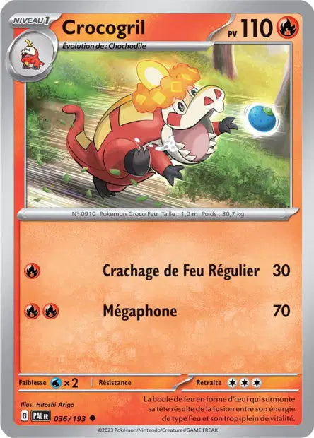 Crocogril - PAL - 036/193 - Non Reverse - Évolution à Paldea - NM - FR
