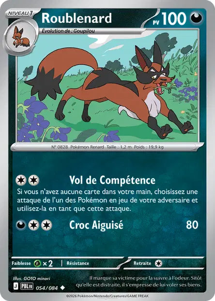 Roublenard - PBL - 054/084 - Reverse - Nuit Noire - NM - FR