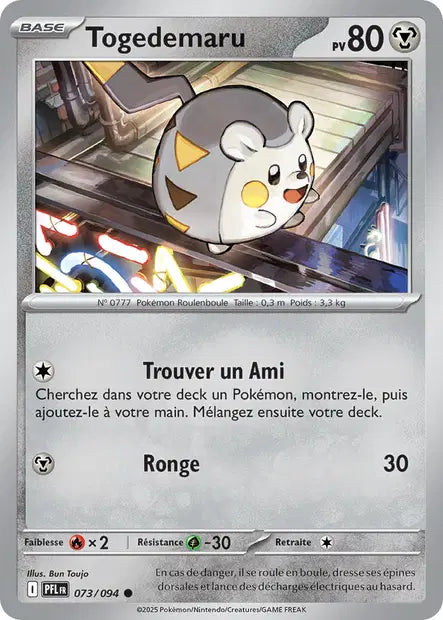 Togedemaru - PFL - 073/094 - Non Reverse - Flammes Fantasmagoriques - NM - FR