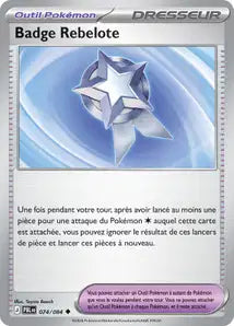 Badge Rebelotte - PBL - 074/084 - Non Reverse - Nuit Noire - NM - FR