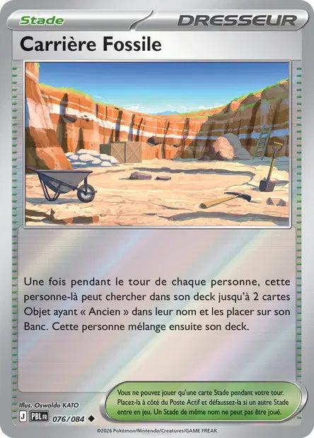 Carrière Fossile - PBL - 076/084 - Reverse - Nuit Noire - NM - FR