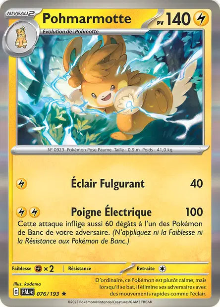 Pohmarmotte - PAL - 076/193 - Holo - Évolutions à Paldea - NM - FR