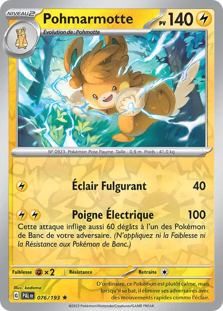Pohmarmotte - PAL - 076/193 - Reverse - Évolutions à Paldea - NM - FR