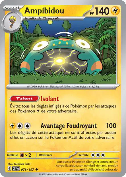 Ampibidou - OBF - 078/197 - Non Reverse - Flammes Obsidiennes - NM - FR