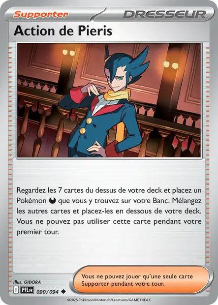 Action de Pieris - PFL - 090/094 - Non Reverse - Flammes Fantasmagoriques - NM - FR