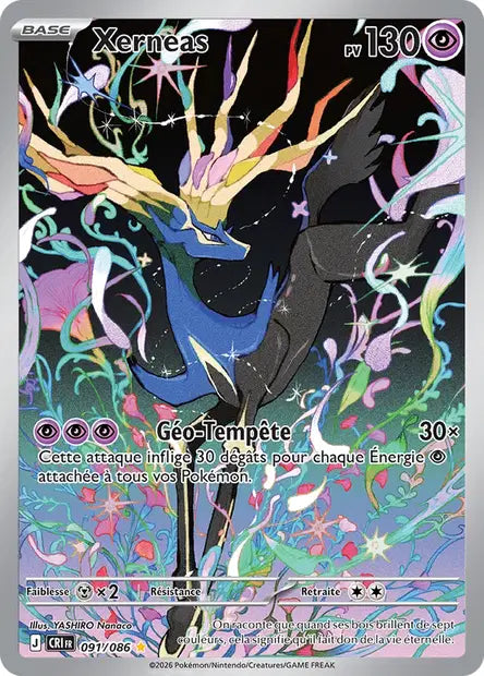 Xerneas - CRI - 091/086 - Illustration Rare - Chaos Ascendants - NM - FR