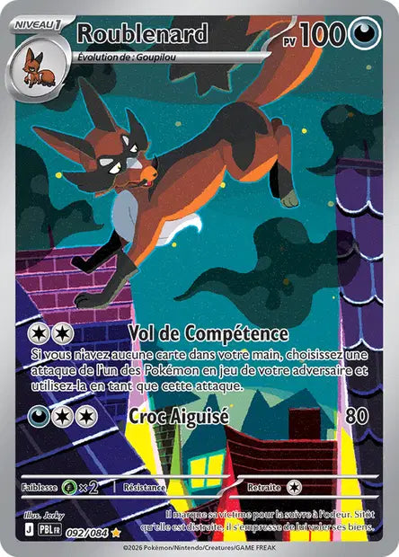 Roublenard - PBL - 092/084 - Illustration Rare - Nuit Noire - NM - FR