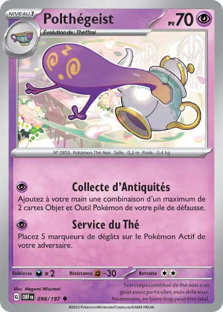 Polthégeist - OBF - 098/197 - Non Reverse - Flammes Obsidiennes - NM - FR