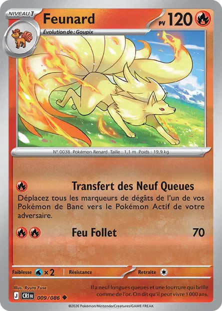 Feunard - CRI - 009/086 - Reverse - Chaos Ascendant - NM - FR