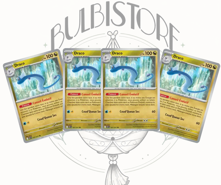 Playset x4 Draco - ASC - Non Reverse - Héros Transcendants - NM - FR