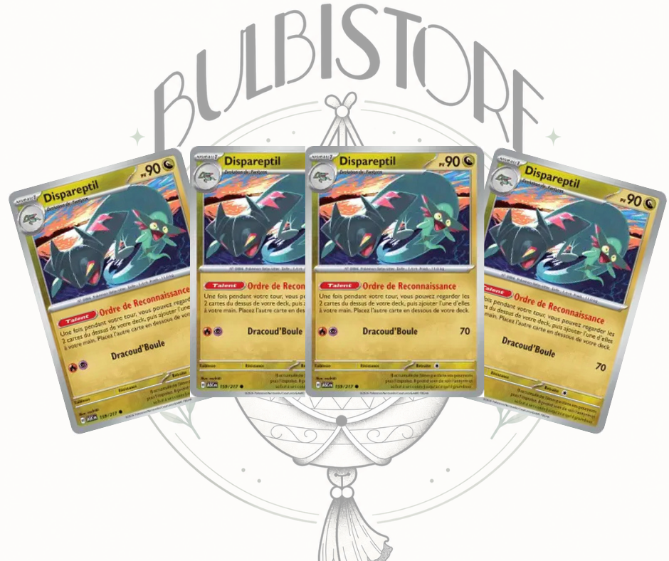 Playset x4 Dispareptil - ASC - Non Reverse - Héros Transcendants - NM - FR
