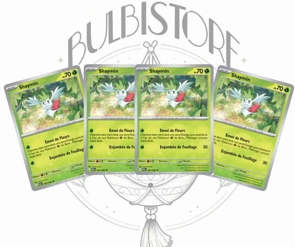 Playset x4 Shaymin - POR - Non Reverse - Équilibre Parfait - NM - FR