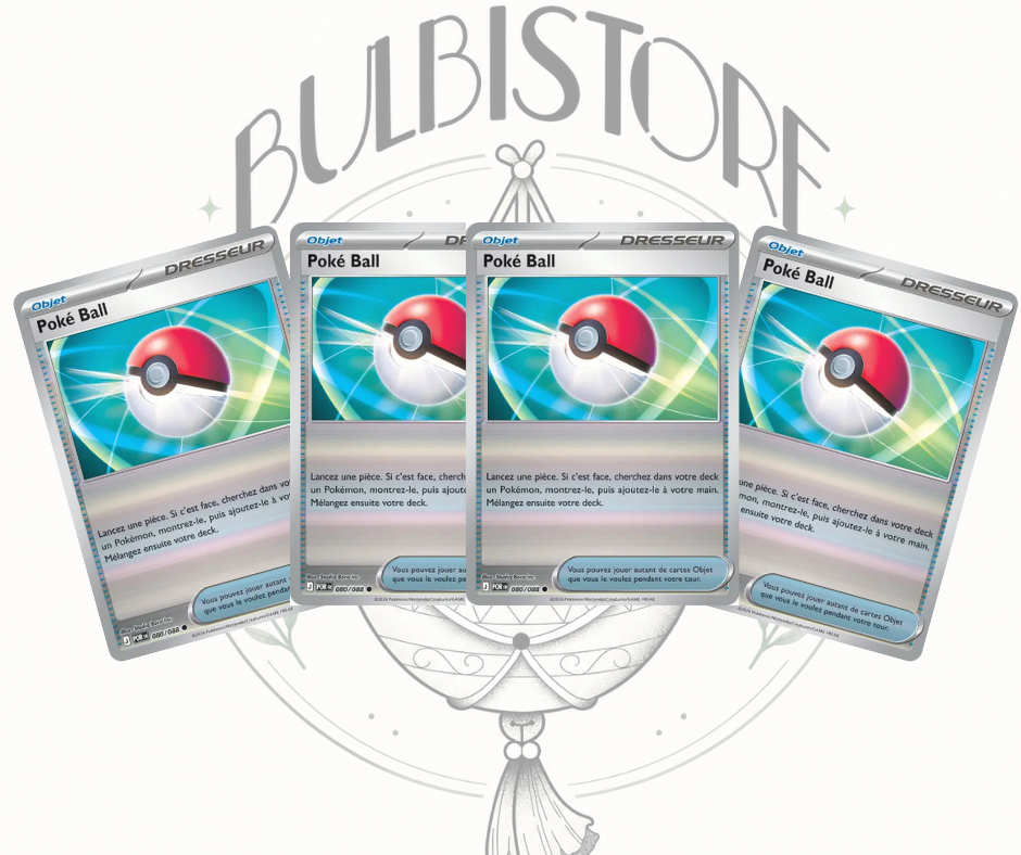 Playset x4 Poké Ball - POR - Reverse - Équilibre Parfait - NM - FR