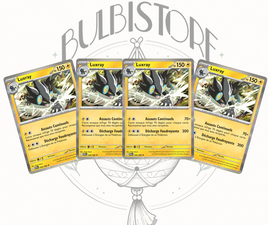 Playset x4 Luxray - POR - Holo - Équilibre Parfait - NM - FR