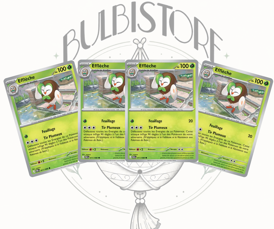 Playset x4 Efflèche - POR - 011/088 - Non Reverse - Équilibre Parfait - NM - FR