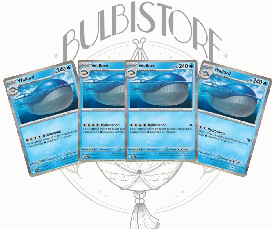 Playset x4 Wailord - JTG - Holo - Aventures Ensemble - NM - FR