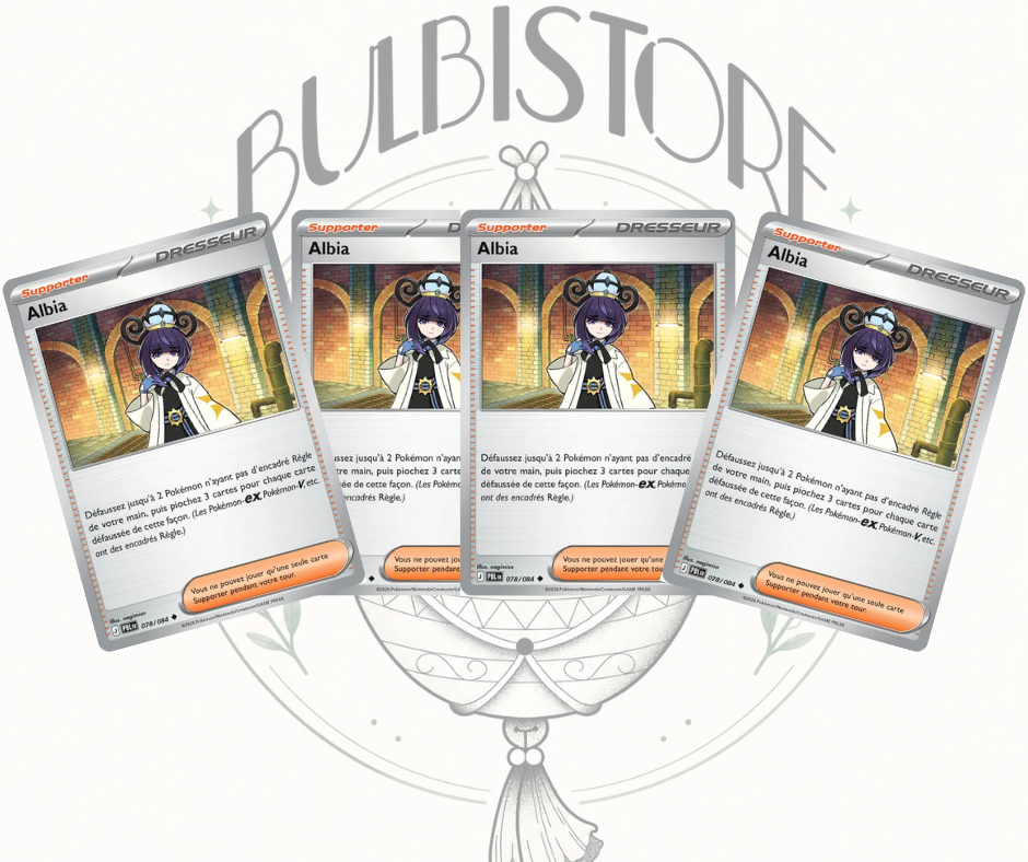 Playset x4 Albia - PBL - Non Reverse - Nuit Noire - NM - FR