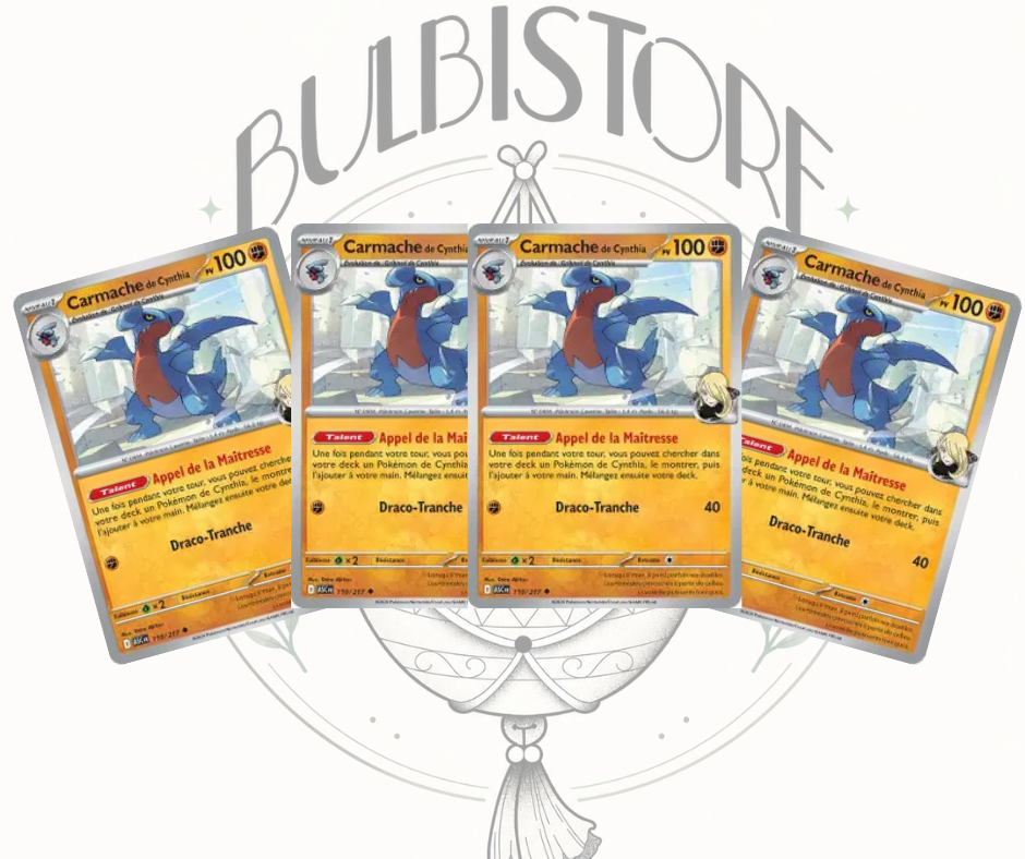 Playset x4 Carmache de Cynthia - ASC - Non Reverse - Héros Transcendants - NM - FR