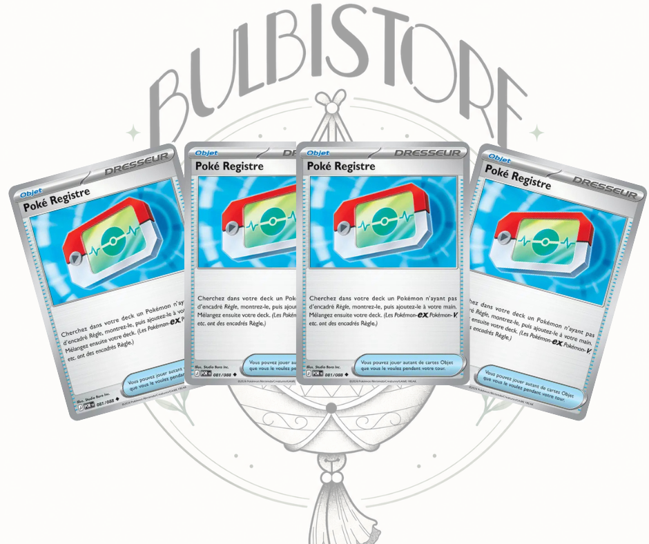 Playset x4 Poké Registre - POR - Non Reverse - Équilibre Parfait - NM - FR