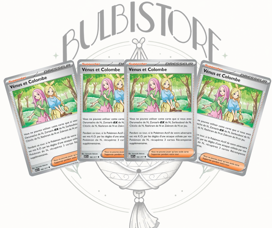 Playset x4 Vénus et Colombe - ASC - Non Reverse - Héros Transcendants - NM - FR