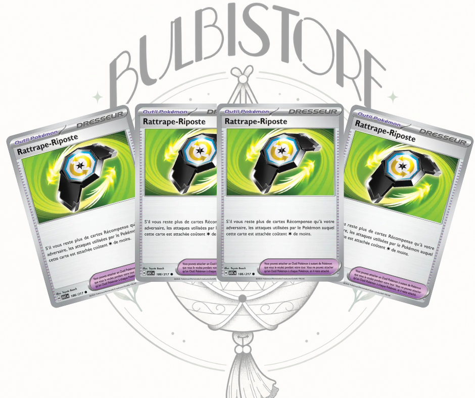 Playset x4 Rattrape-Riposte - ASC - Non Reverse - Héros Transcendants - NM - FR