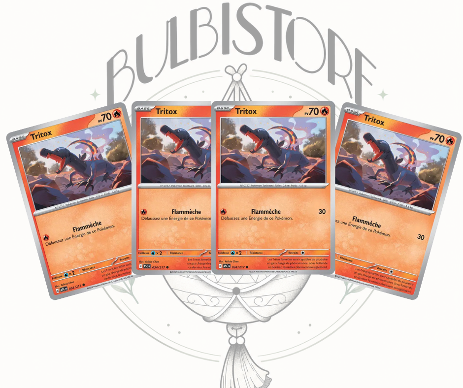 Playset x4 Tritox - ASC - Non Reverse - Héros Transcendants - NM - FR