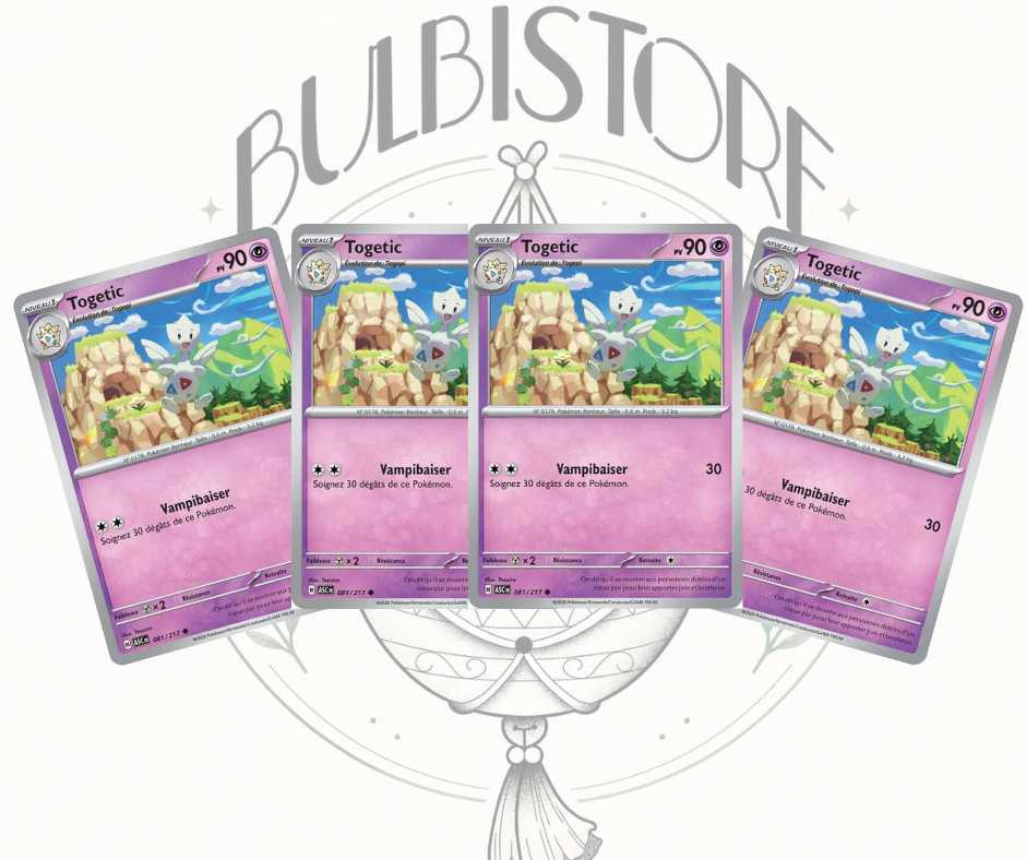 Playset x4 Togetic - ASC - Non Reverse - Héros Transcendants - NM - FR