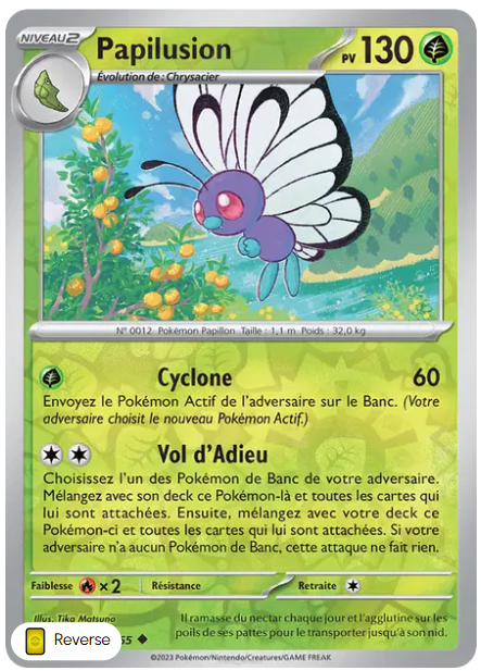 Papilusion - MEW - 012/165 - Reverse - 151 - NM - FR