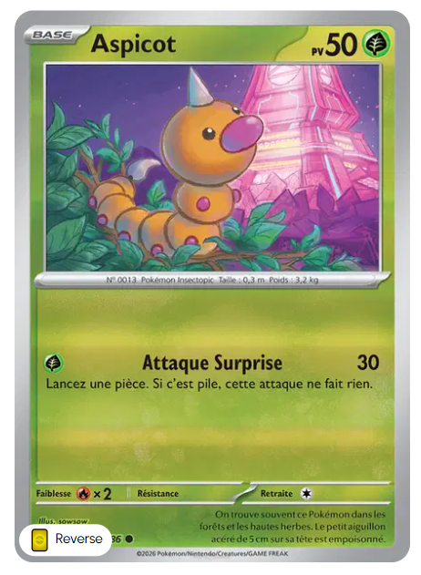 Aspicot - CRI - 001/086 - Reverse - Chaos Ascendant - NM - FR