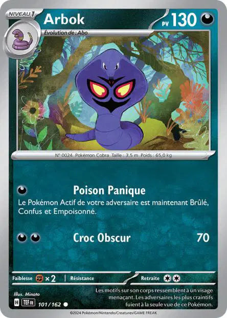 Arbok - TEF - 101/162 - Non Reverse - Forces Temporelles - NM - FR