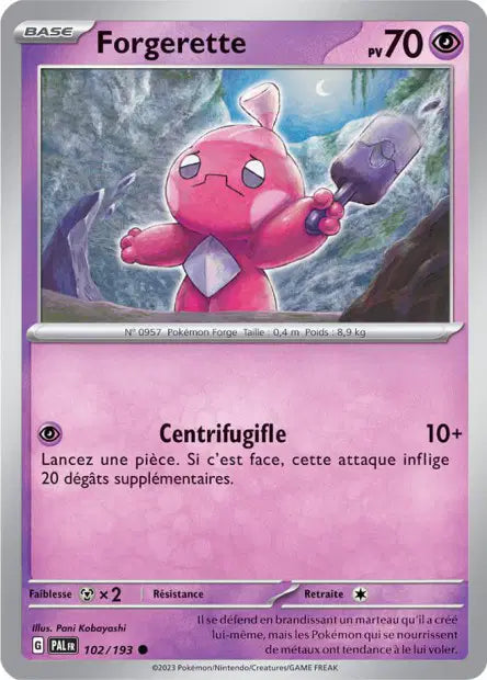 Forgerette - PAL - 102/193 - Non Reverse - Évolutions à Paldea - NM - FR