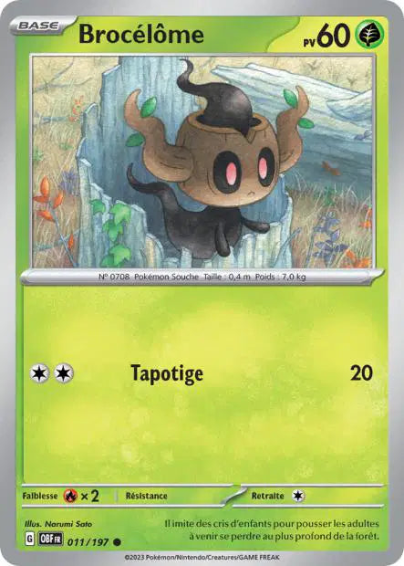 Brocélôme - OBF - 011/197 - Non Reverse - Flammes Obsidiennes - NM - FR