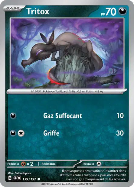 Tritox - OBF - 139/197 - Non Reverse - Flammes Obsidiennes - NM - FR
