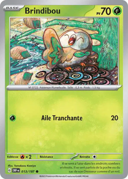 Brindibou - OBF - 013/197 - Non Reverse - Flammes Obsidiennes - NM - FR