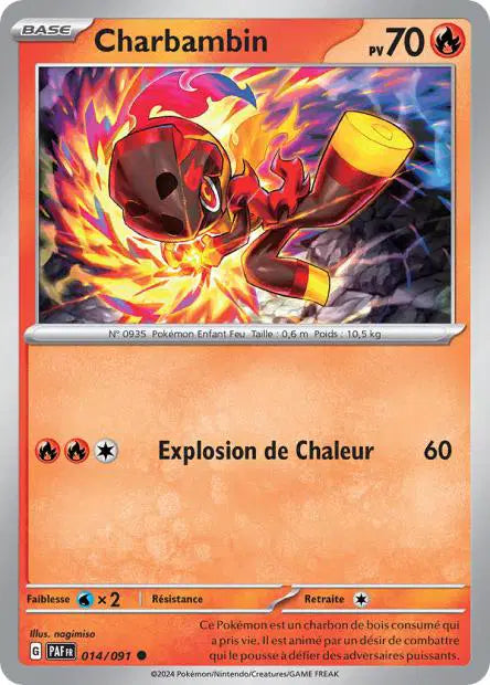 Charbambin - PAF - 014/091 - Non Reverse - Destinées de Paldea - NM - FR