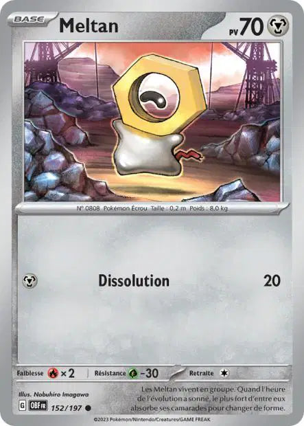 Meltan - OBF - 152/197 - Non Reverse - Flammes Obsidiennes - NM - FR