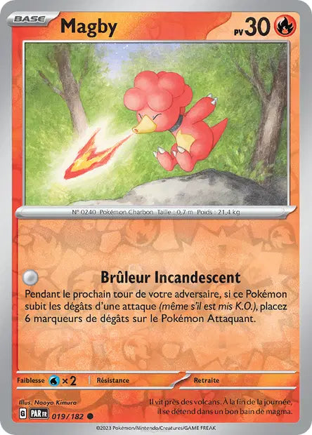 Magby - PAR - 019/182 - Reverse - Faille Paradoxe - NM - FR