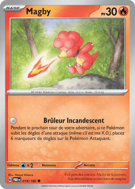 Magby - PAR - 019/182 - Non Reverse - Faille Paradoxe - NM - FR